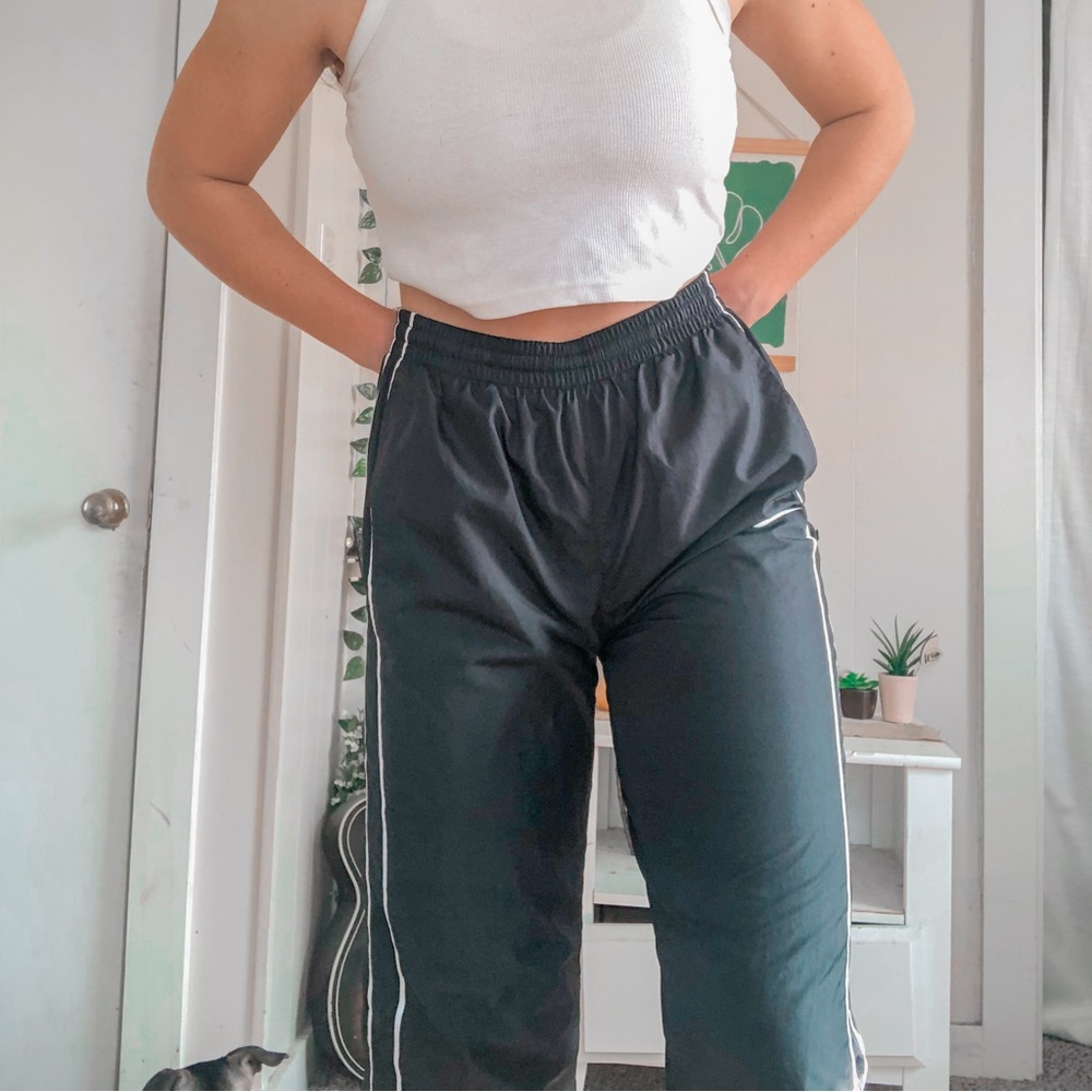 Nike black windbreaker sweatpants